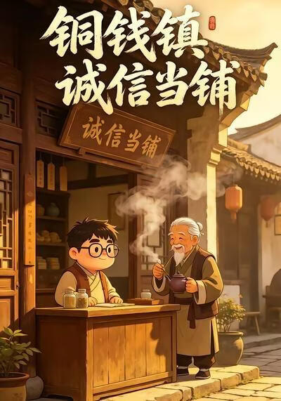 铜钱镇诚信当铺海报