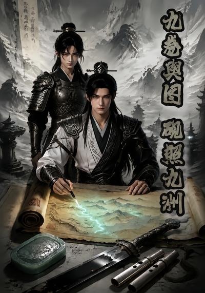 九卷舆图砚照九州